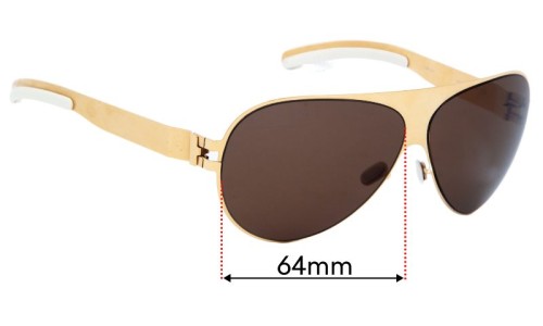 Mykita and Bernhard Willhelm Franz 64mm Replacement Lenses